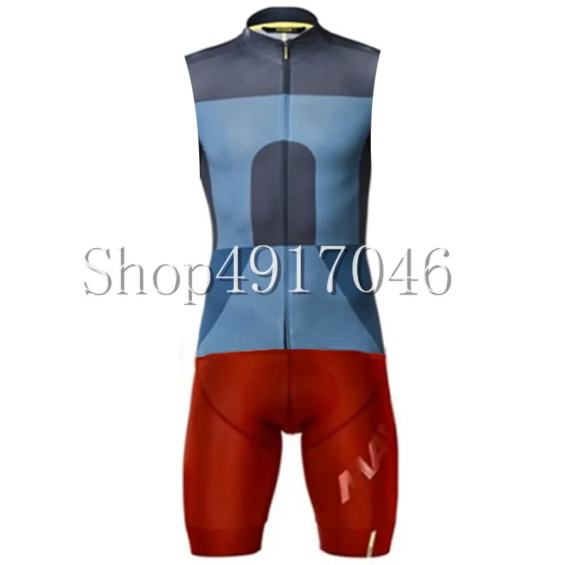 Mavic велосипедный трикотаж для триатлона без рукавов Skinsuit велосипедная одежда Pro анти-пиллинг велосипедная одежда для мужчин - Цвет: 5