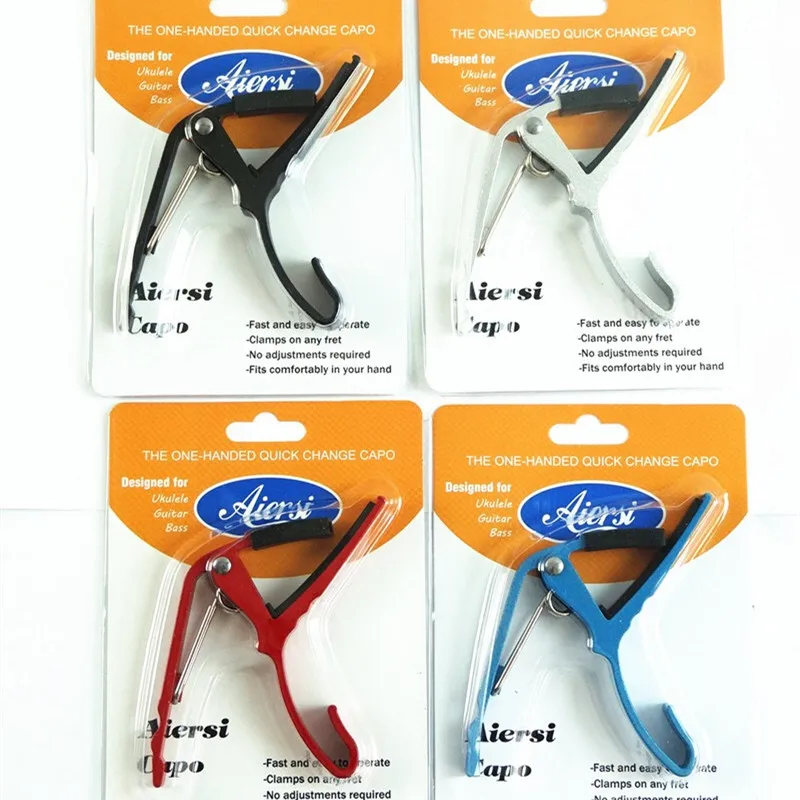 

China Aiersi Color Steel Guitar Capo High Quality Metal Guitar Capo GC-03