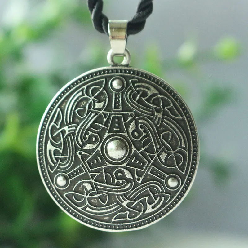 1ps Viking Age Disk Gotland скандинавские Ретро Подвеска для ожерелий амулет ручной работы в