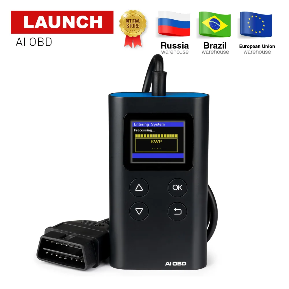 LAUNCH AI OBD Automotive Scanner OBD2 EOBD Auto Diagnostic Tool Code ...