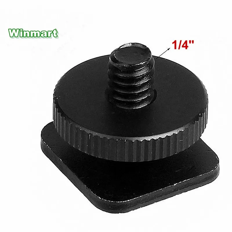 

2pcs 1/4" male Camera Screws single layer Adapter screw to hot shoe base