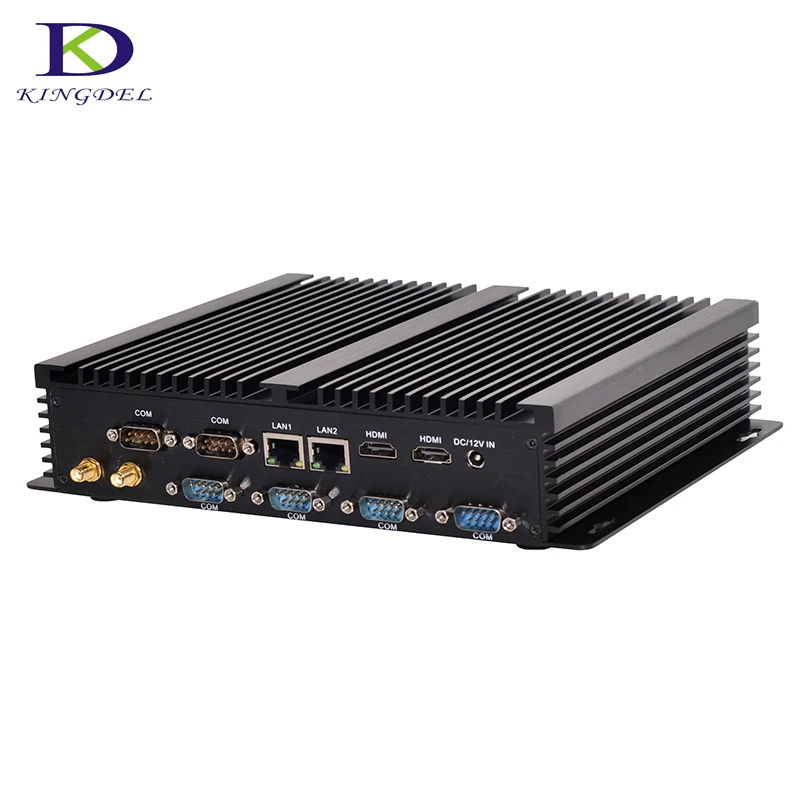 

With 6*COM RS232 Mini Fanless Mini PC Intel Dual Core i5 4200U support 2*HDMI 2*LAN Industrial Computer Windows 10 Linux