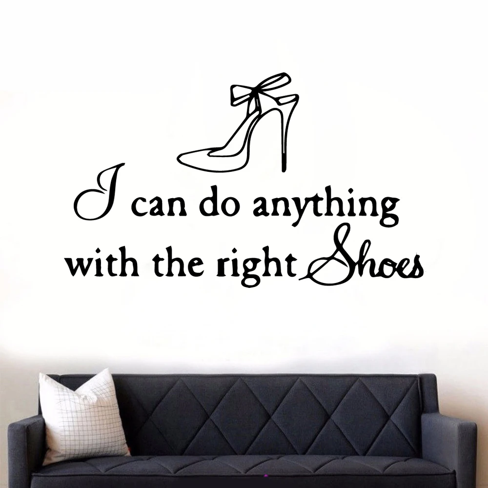 

Creative Shoes Wall Sticker Vinyl Waterproof Home Decoration Accessories For Decorations Living Room Home Party Decor Wallpaper