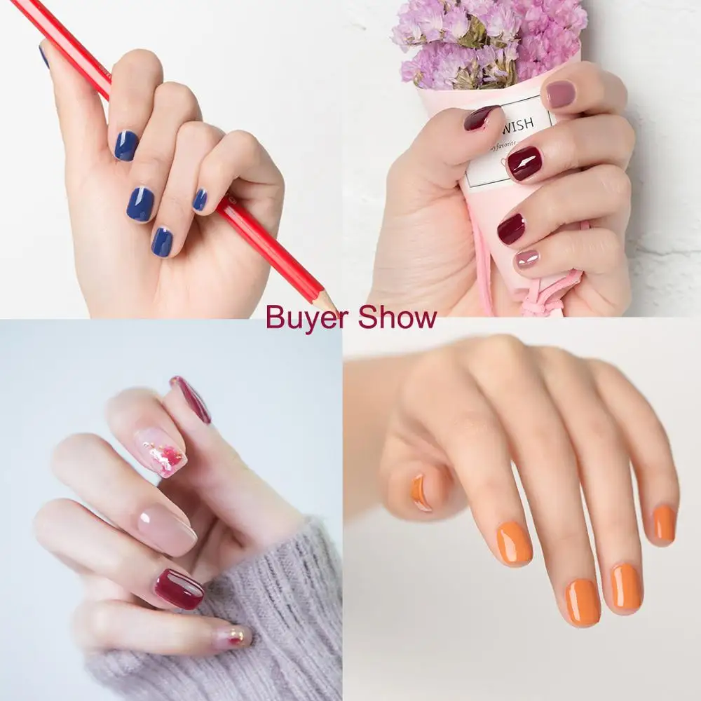 nude color gel nail polish