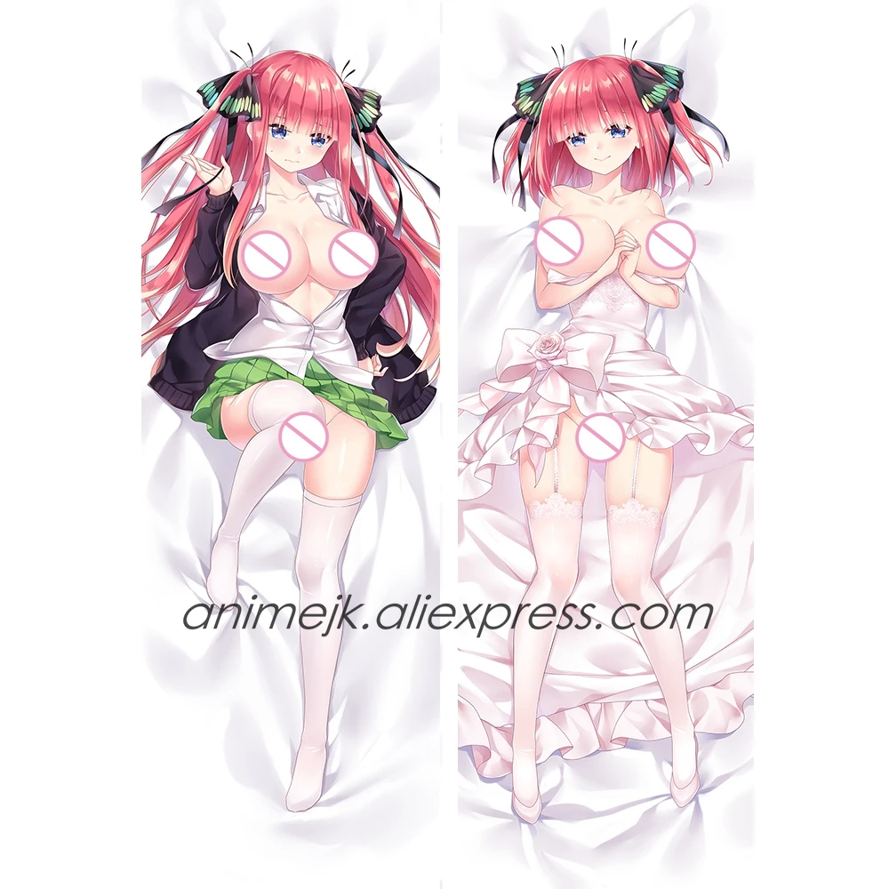 Аниме JK The quintessence Quintuplets Nakano Nino Dakimakura Чехол на подушку для тела 5 tocan no Hanayome
