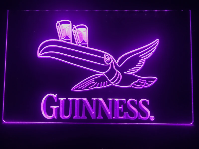 012-Guinness Toucan пивной бар Пивной клуб светодиодный неоновый свет знак