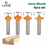 4pcs 8mm Shank Solid Carbide Round Point Cut Round Nose Bits Shaker Cutters Tools Woodworking Milling Cutter for Wood MC02044 ► Photo 1/3