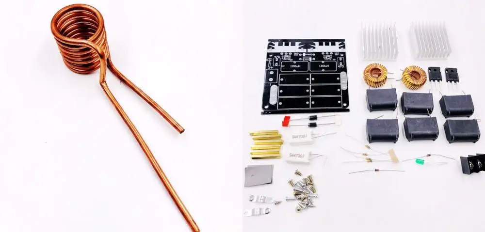 DIY KITS 1000 Вт 20А звс низкое напряжение индукционная нагревательная плата модуль питания Flyback драйвер нагреватель катушки Тесла - Цвет: DIY KITS