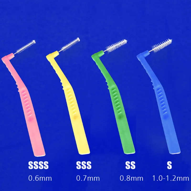 

Hot 20Pcs/box L Shape Push-Pull Interdental Brush Oral Care Teeth Whitening Dental Tooth Pick Tooth Orthodontic ToothBrush