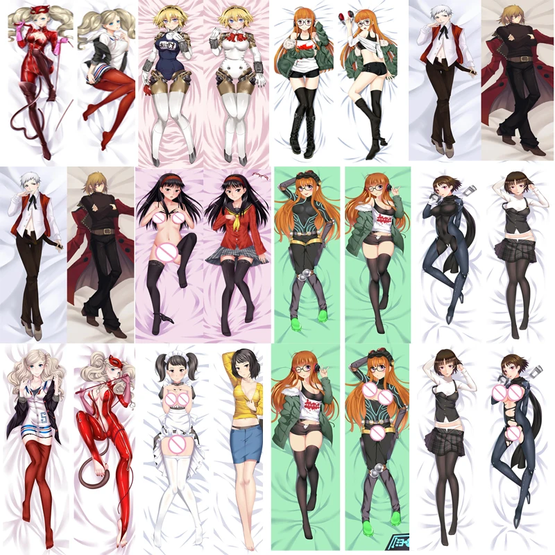 

Anime Games Persona Anne Takamaki & Yusuke & Makoto Niijima & Futaba Sakura Dakimakura pillow cover hugging body pillowcase