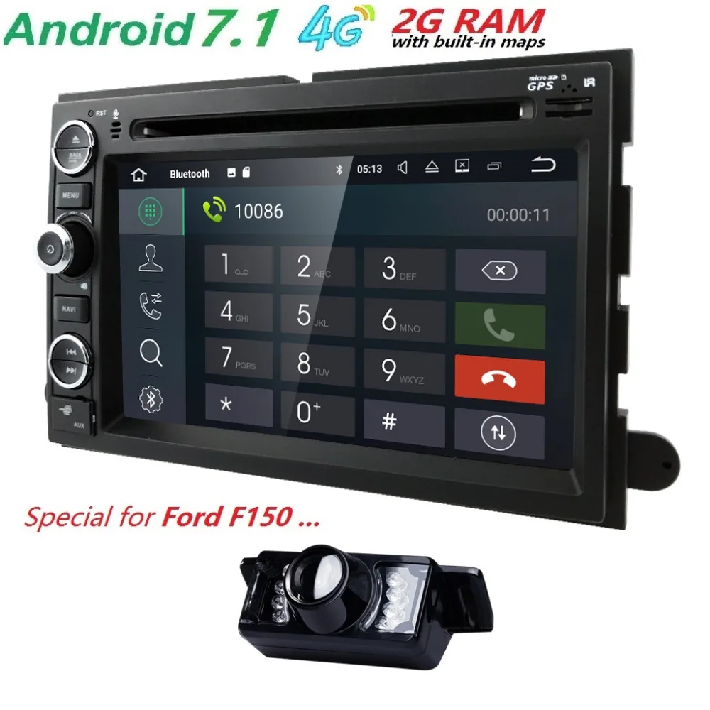 

Android 7.1 Car DVD Player for Ford F150 F350 F450 F550 F250 Fusion Expedition Mustang Explorer Edge2GB RAM BT Wifi Canbus Radio