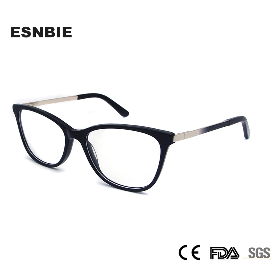 

ESNBIE High Quality Acetate Glass Frame Women Eyeglasses Trends Myopia Glasses Fashionable Ladies Spectacle Frames lunettes