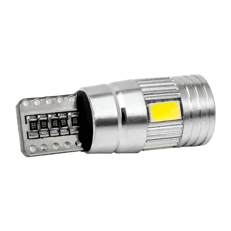 2 шт. T10 194 192 921 WY5W W5W 6 SMD 5630 5730 светодиодный проектор Объектив Canbus безошибочный автомобильный парковочный фонарь Автомобильный Клин задний боковой светильник