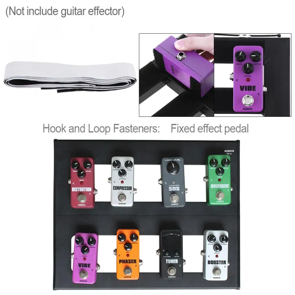 KOKKO Detachable 37 x 30cm Guitar Pedal Board Setup Style DIY Guitar Effect Pedalboard with Bag KOKKO Detachable 37 x 30cm Guitar Pedal Board Setup Style DIY Guitar Effect Pedalboard with Bag