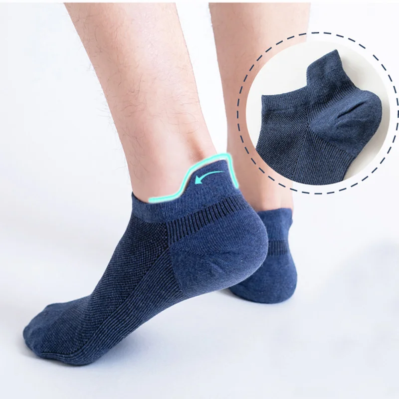

5Pair Thin Cotton Mesh Socks Invisible Ankle Man&Women Short Summer Breathable Male Soft Crew Boat Socks