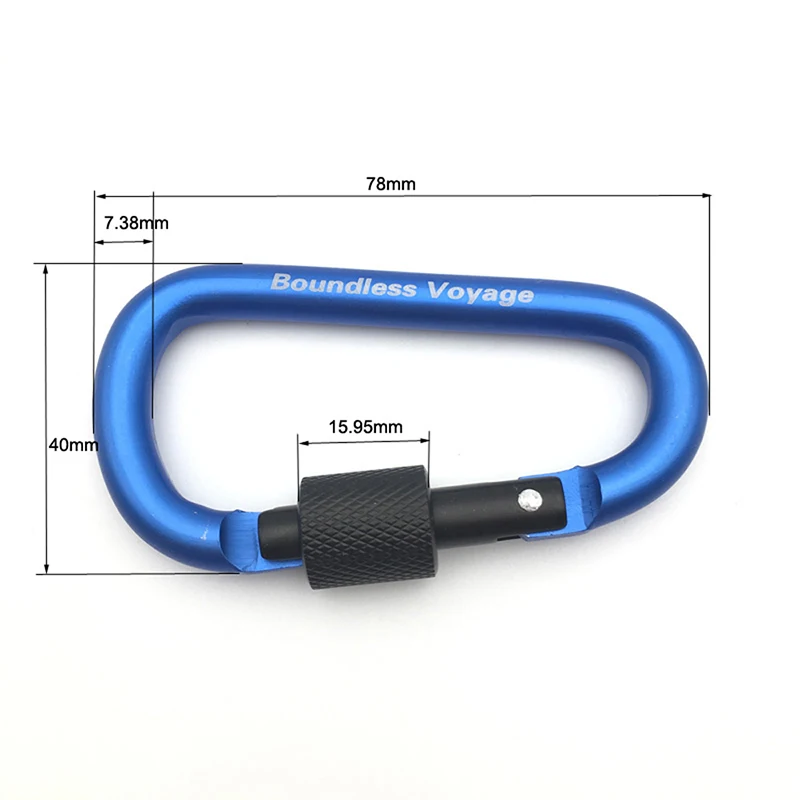 Безграничная Вояж 5 шт./лот Карабин Многофункциональный инструмент Альпинизм Пряжка с замком кемпинг крюк алюминиевый сплав BV1010