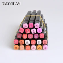 Art Markers 1-26 Double Head Marker Pens Based Ink Drawing Colourful Art Painting Pen Animation Manga Design Sketch Marker Pens