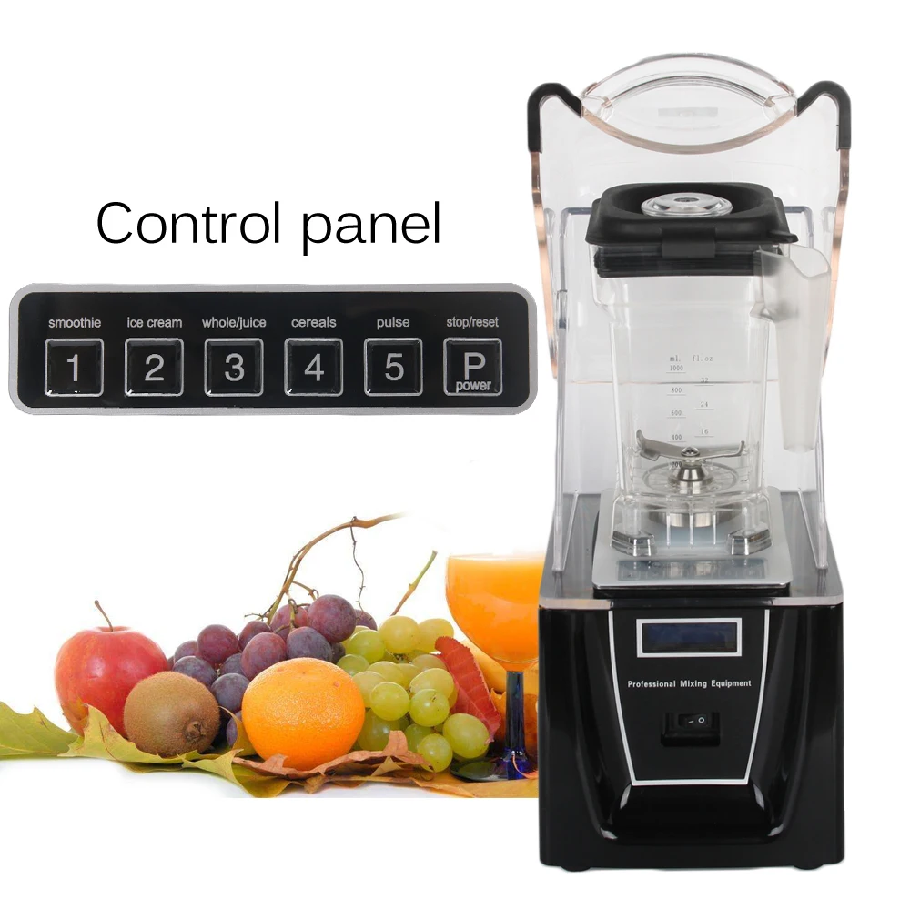 ITOP Commercial 1.5L Blender Heavy Duty Smoothies Blender Ice Maker Machine Juicer Food Mixer Food Processors 110V/220V