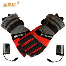 Зимние электрические тепловые перчатки для рук с USB, мужские и женские перчатки с подогревом на аккумуляторе 3,7 в, перчатки для езды на велосипеде, мотоцикле, велосипеде, лыжах