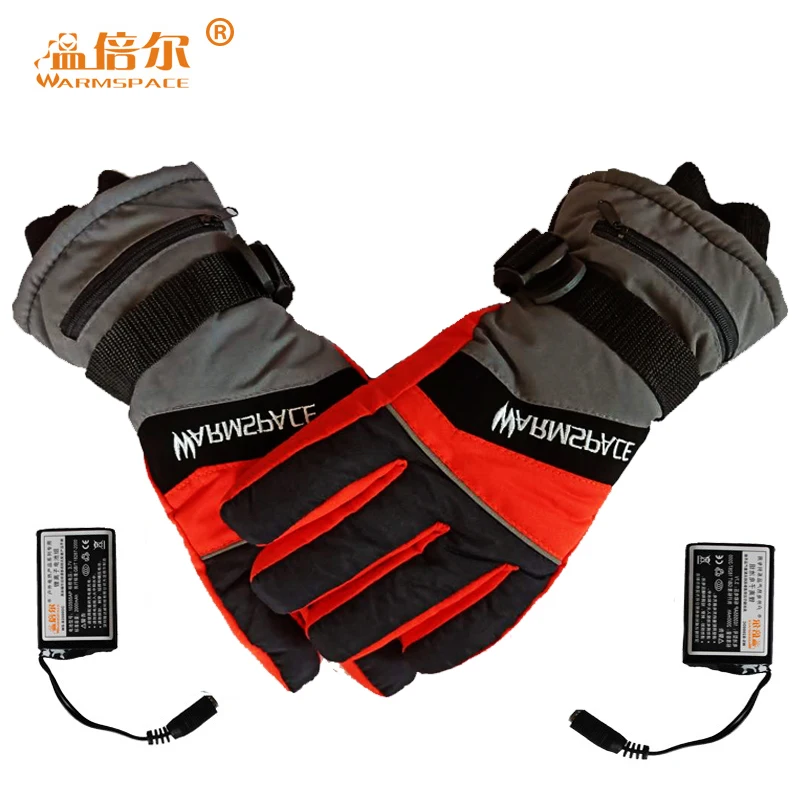

Winter USB Hand Warmer Electric Thermal Gloves Man and Woman Battery Heated Gloves Cycling Motorcycle Bicycle Ski Gloves