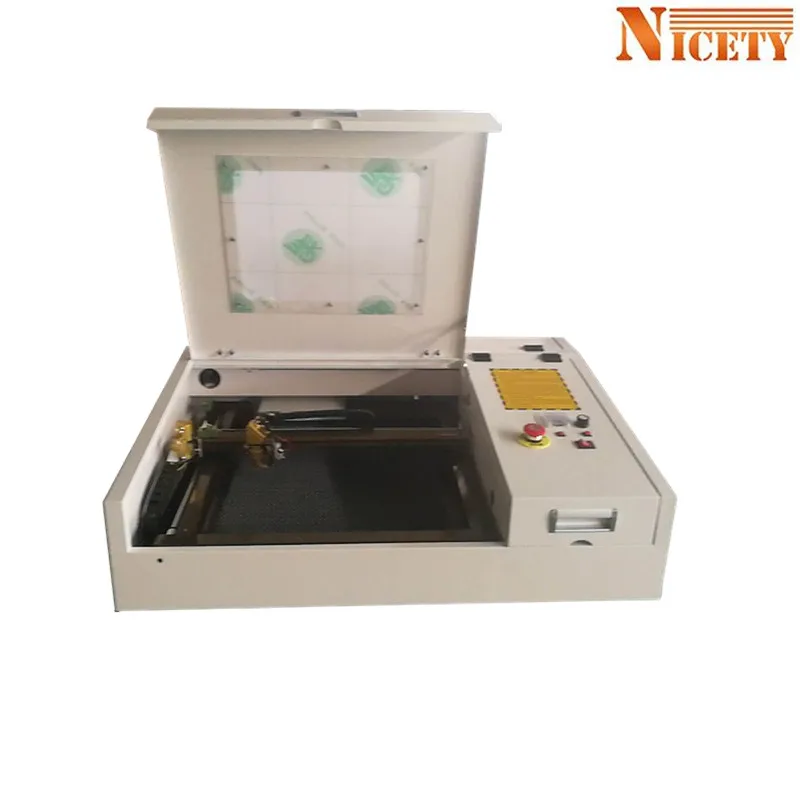 

free shippping 4040 50W mini laser engraving machine with honeycomb table CO2 laser cutter 400*400mm DIY wood plastic acrylic