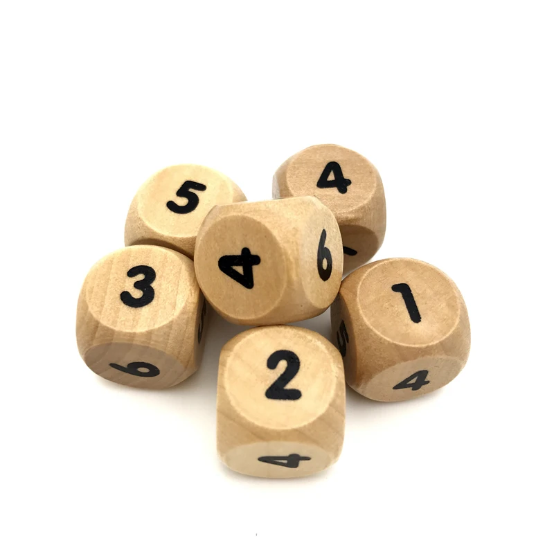 New Hot 9Pcs/Lot High-quality 18mm Woodiness Digiyal Dice Solid Wood Rounded Corner Environmental Dice Chidren Teaching Dice Set New Hot 9Pcs/Lot High-quality 18mm Woodiness Digiyal Dice Solid Wood Rounded Corner Environmental Dice Chidren Teaching Dice Set