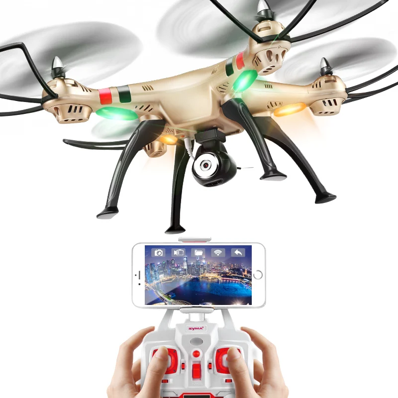 

SYMA official X8HW FPV Radio-controlled Drone with Wi-Fi HD Real-time camera sharing drones helicopter Quadcopter Drone with a h
