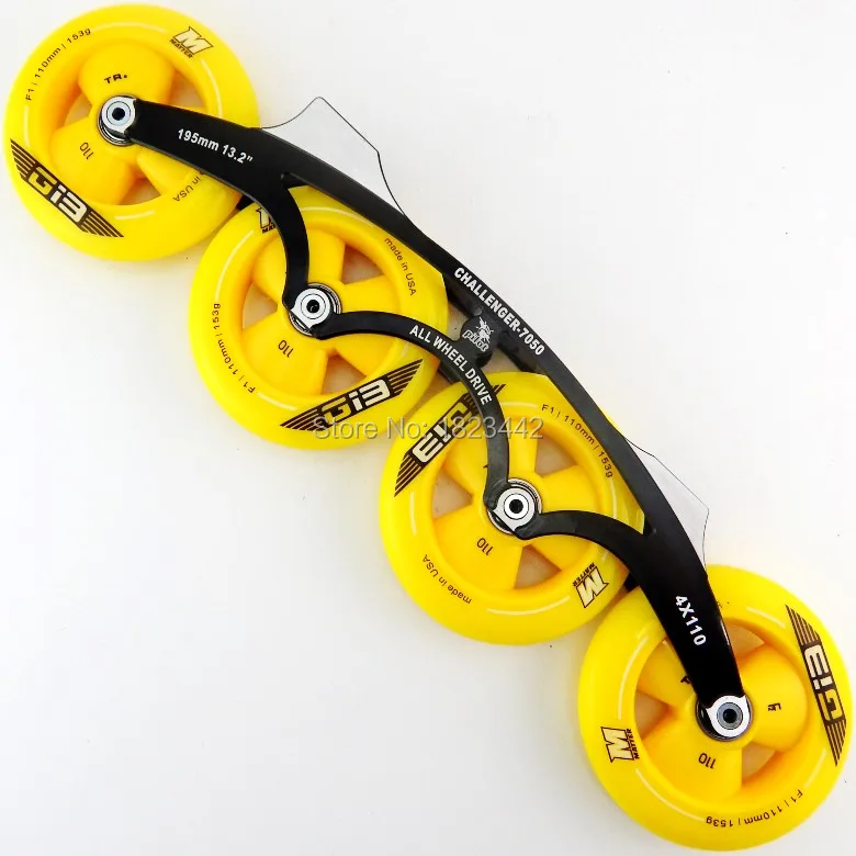 

The speed skating bracket, 7000 high strength Aluminum Alloy G13 speed skating wheel bracket, a complete set of wheel speed