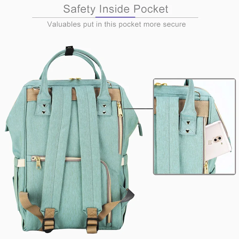 Kopen Sunveno Merk Waterdichte Luier Tas Grote Verpleging Moederschap Luiertas Rugzak voor Baby Mummie Wandelwagen Zak Baby Care
