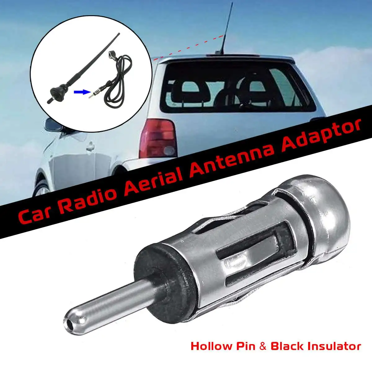 

2/5/10pcs Car Radio Stereo ISO To Din Aerial Antenna Adapter Connector Plug Car Accessories Universal