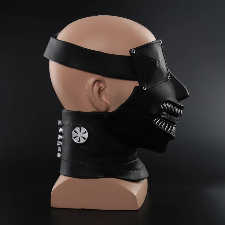 Tokyo Ghoul Movie Kaneki Ken Mask: Adjustable Zipper, 3D Helmet Japan Anime Cosplay Mask image 4