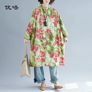 

5XL 6XL Plus Size Women Shirt Dress Long Sleeve Linen Floral Cardigan Blouse Korean Cotton Women Tops And Blouses Summer 2019