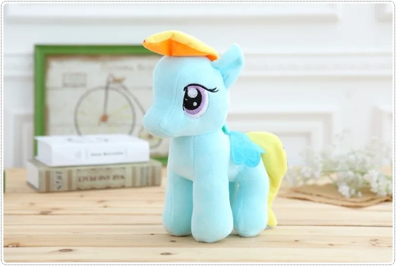 6 шт./компл. Twilight sparkle + Rainbow Dash horse Единорог Equestria Horse Мягкие плюшевые игрушки Пони