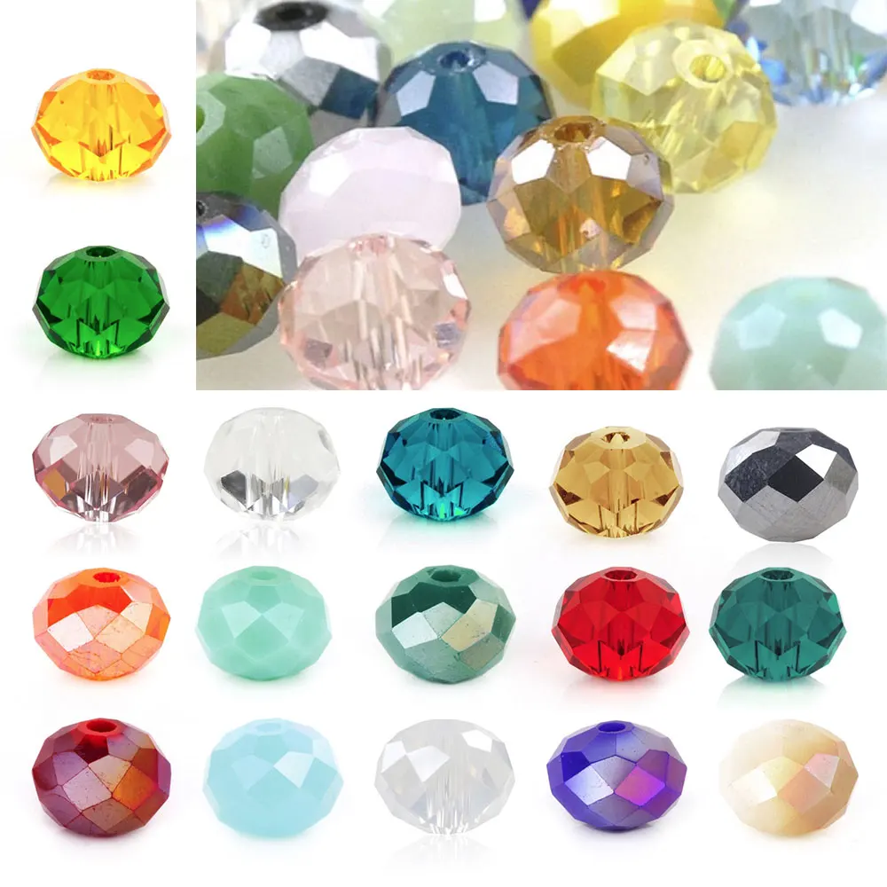 5040 72 шт. круглые ювелирные изделия 8 мм|crystal rondelle|jewellery makinground glass beads |