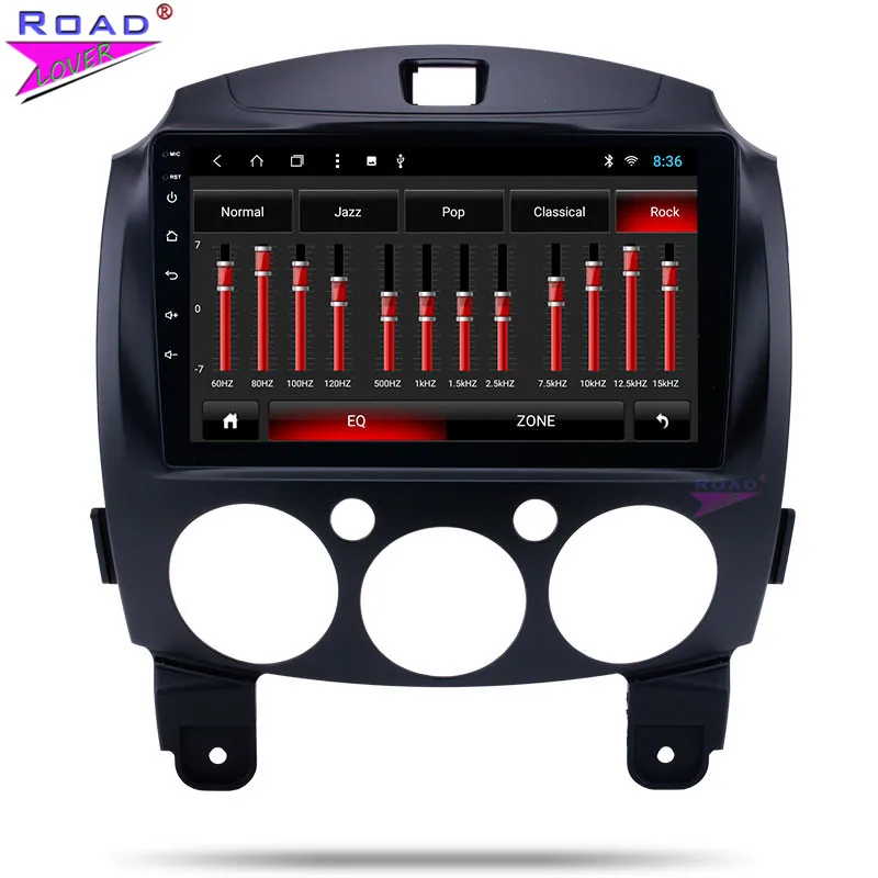 Top Car Radio Android 8.1 DVD Player For Mazda 2 2010 2011 2012 Stereo GPS Navigation 2 Din 9