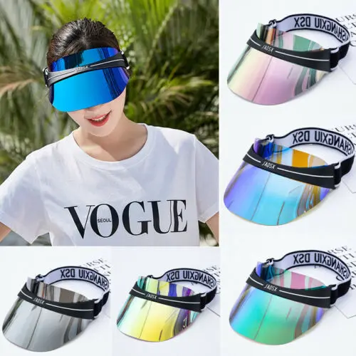 

New Unisex Summer Neon Sun Visor Hat For Golf Sport Tennis Headband Sun-Protection Cap Casual Sunhat Hats