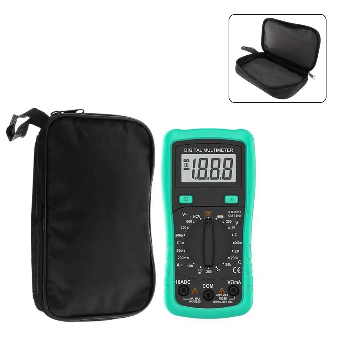 

Multimeter Black Colth Bag Durable Waterproof Shockproof Soft Case