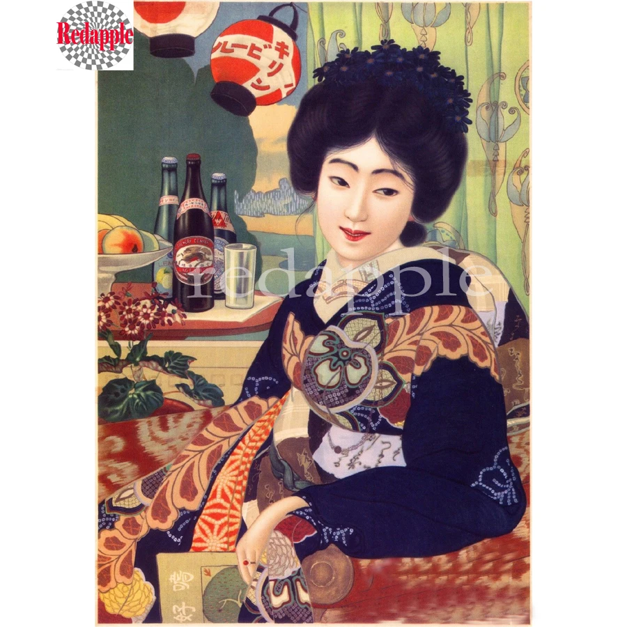 Geisha Японская женщина сделай сам 5d алмазная живопись вышивка крестиком полный