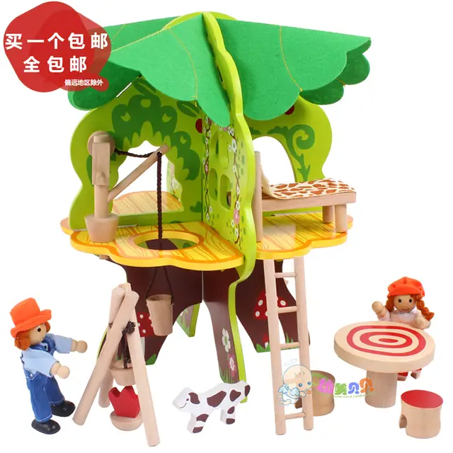 3d Villa Giocattoli In Legno Per Bambini Fai Da Te Casa Sull