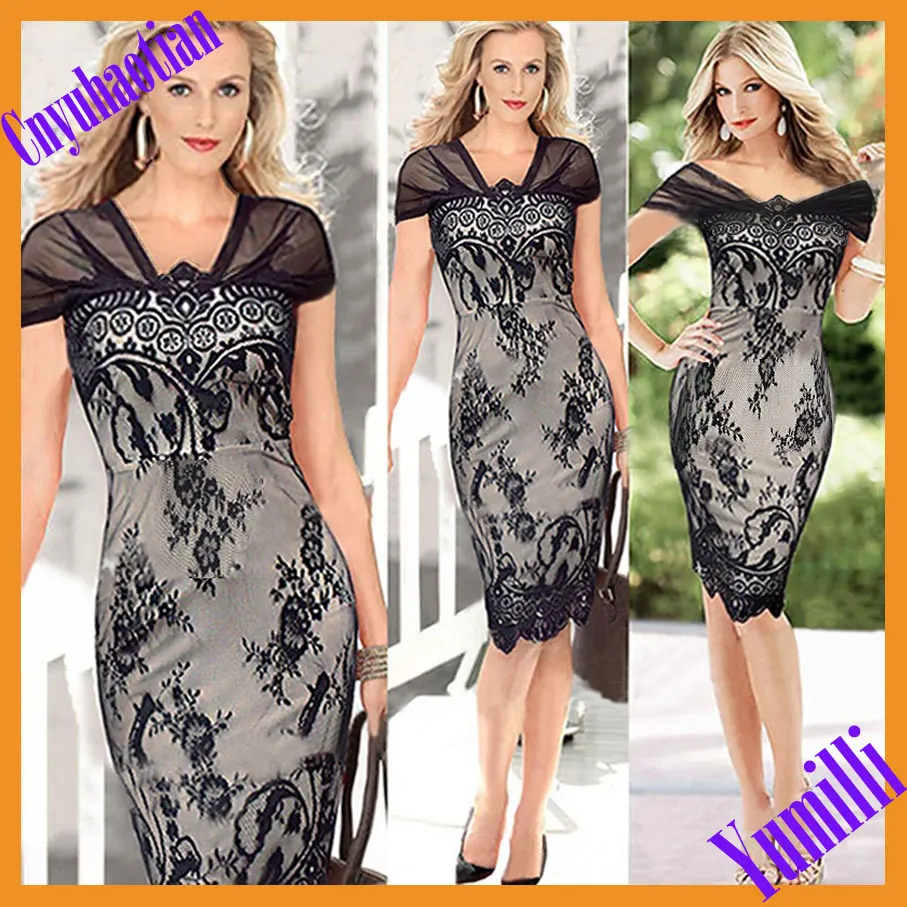 New Arrive Party Dresses Europe Elegant Summer Dress Fashion V Neck