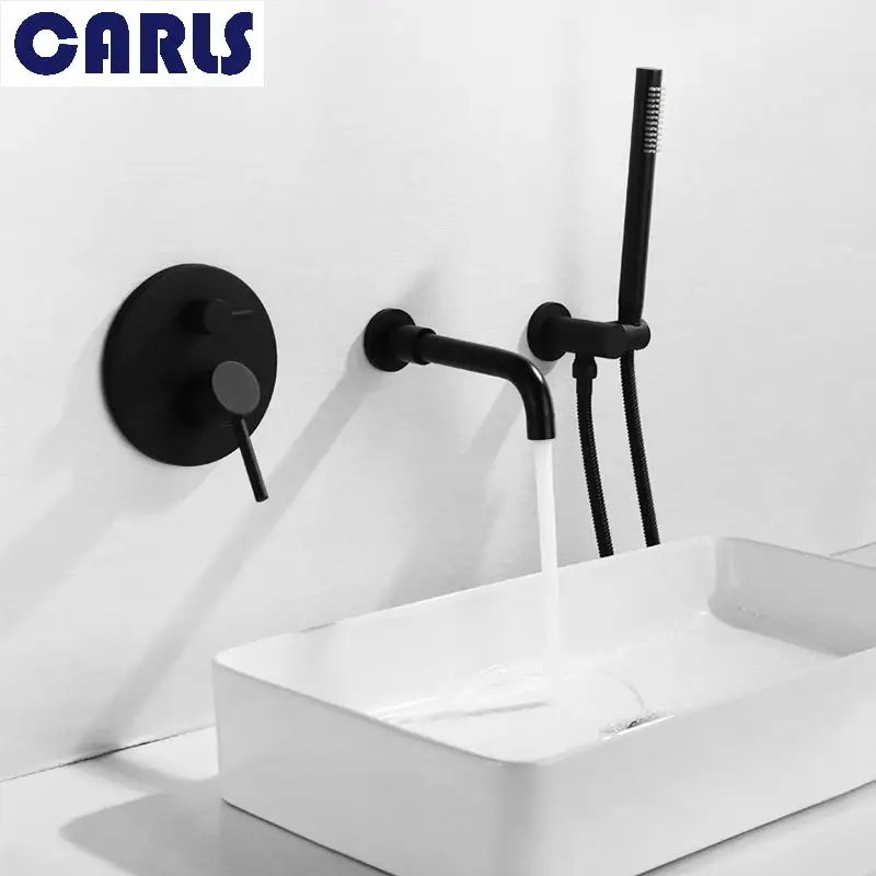 

Cold and Hot water into the wall Bathtub faucet Bathroom Simple shower sprinkler Concealed double-function Water mixing valve