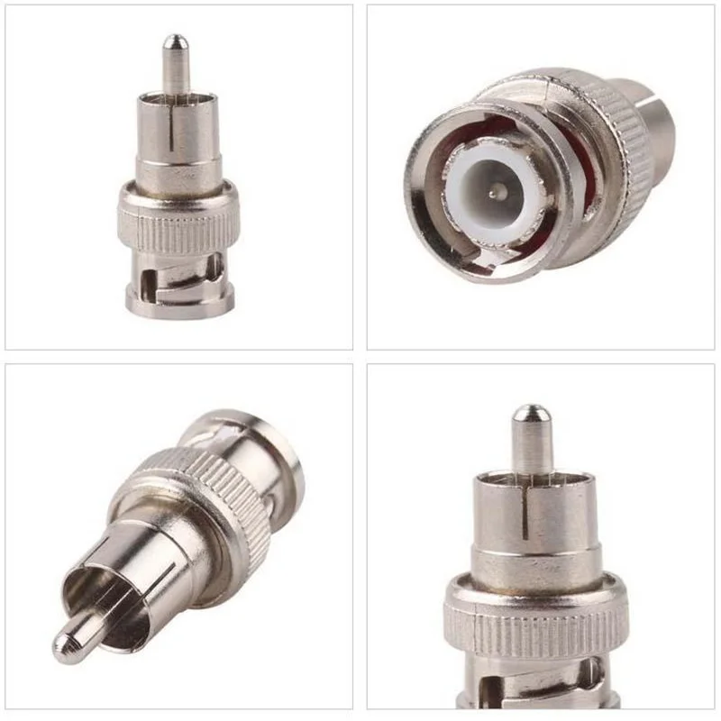 

BNC male to RCA male connector Adapter BNC-RCA Male to Male plug for CCTV Accessory