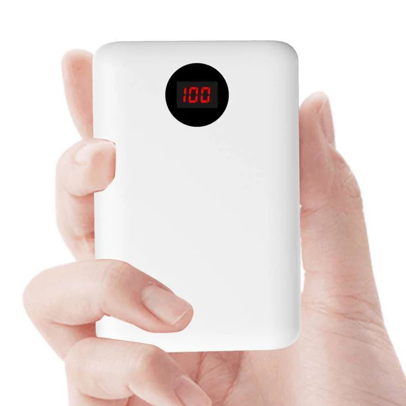 10000mAh Mimi Power Bank For Xiaomi mi iPhone Samsung Huawei Type C PD Charging 2 USB Digital Display Powerbank External Battery | Мобильные