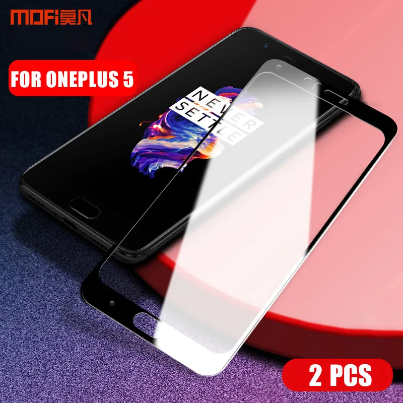 Для oneplus 5 закаленное стекло MOFi One Plus 5 Закаленное стекло пленка 1+ 5 полное покрытие защита экрана стекло oneplus 5 пленка стекло