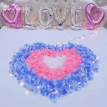 40 цветов, 1000 шт/партия, шелковые лепестки роз, идеальные Свадебные торжества на день рождения