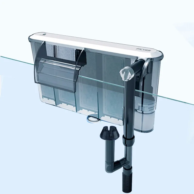 4.8w Multifunction 3 In 1 External Aquarium Hanging Filter Fish Tank
