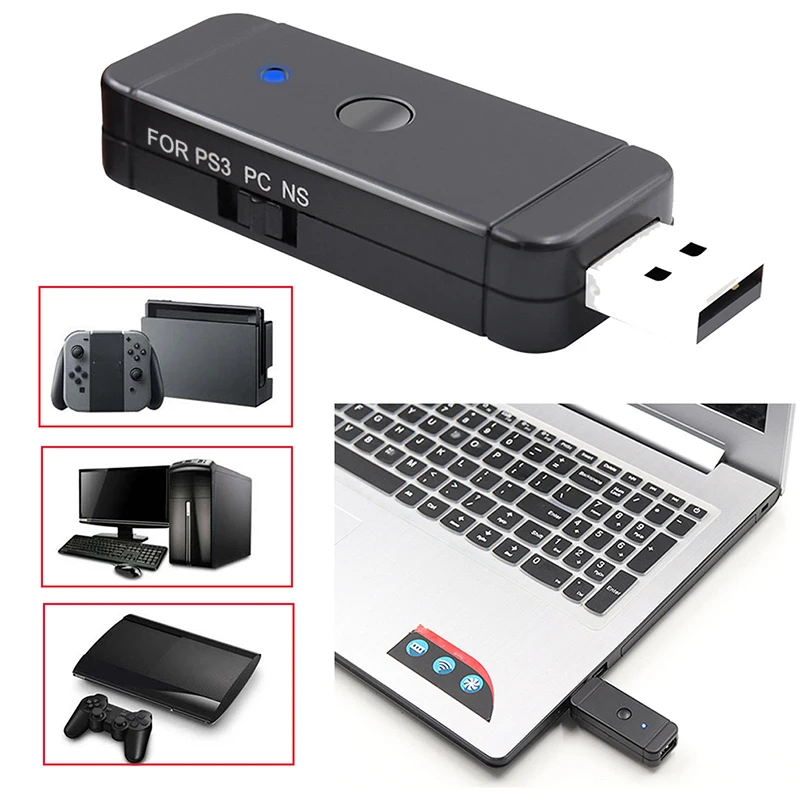

2018 Newst Wired Bluetooth Controller Adapter Gamepad Converter Game Controller Accessories for Nintendo Switch PS3 WiiU PC