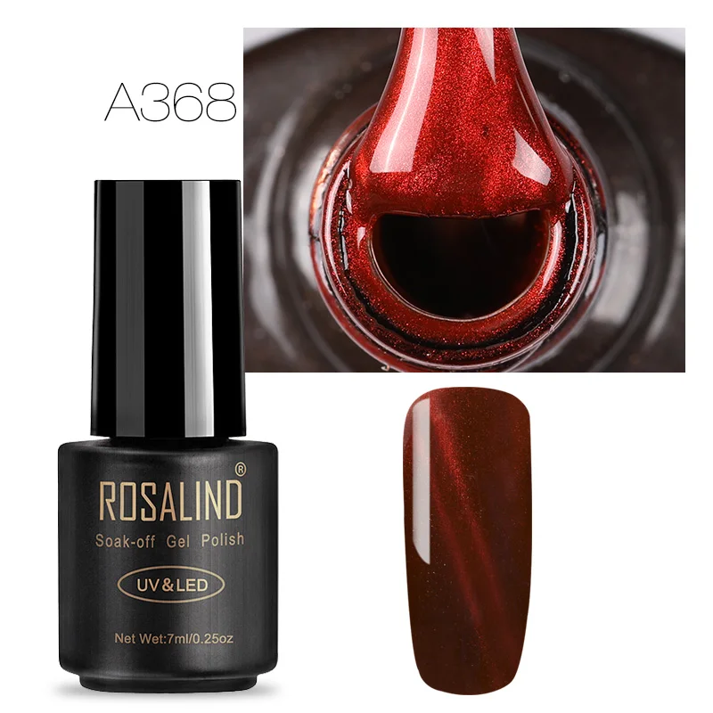 ROSALIND 7 мл кошачий глаз серия Гель-лак для ногтей Prime Nail Art Desgin Soak Off гибридный Белый Гель-лак для ногтей Набор для маникюра - Цвет: A368