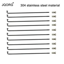 Спицы для электрического велосипеда JQORG 12 г диаметр 2,6 мм равный диаметр J-BEND спицы для электровелосипеда черного цвета