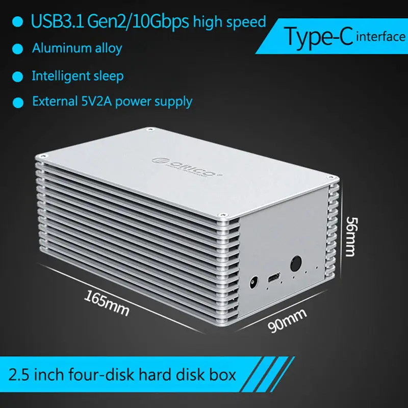  25 pulgadas Diy Hdd caja Sata a Usb 31 Ssd adaptador de alta velocidad caja de disco duro externo c